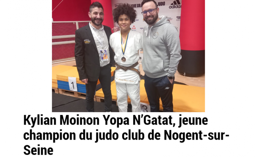 Article EST ECLAIR - Ligue Grand Est de nos jeunes et la 3ème place de Kylian -  26/02/26