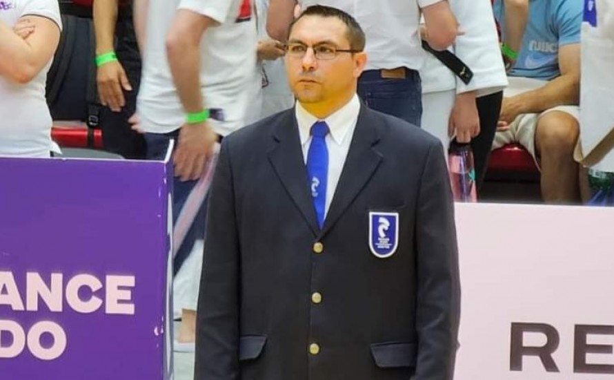 Florian, arbitre aux Championnats de France individuel 2ème et 3ème Division 2023
